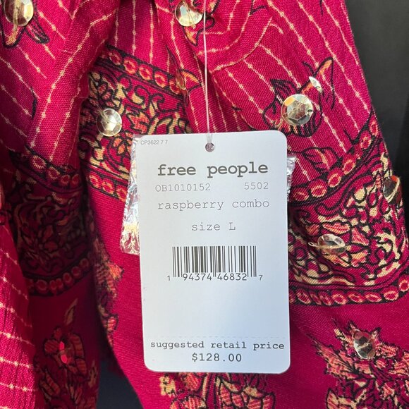 NWT Free People Rays Of Light Embellished Jacket Size Large - Picture 5 of 8